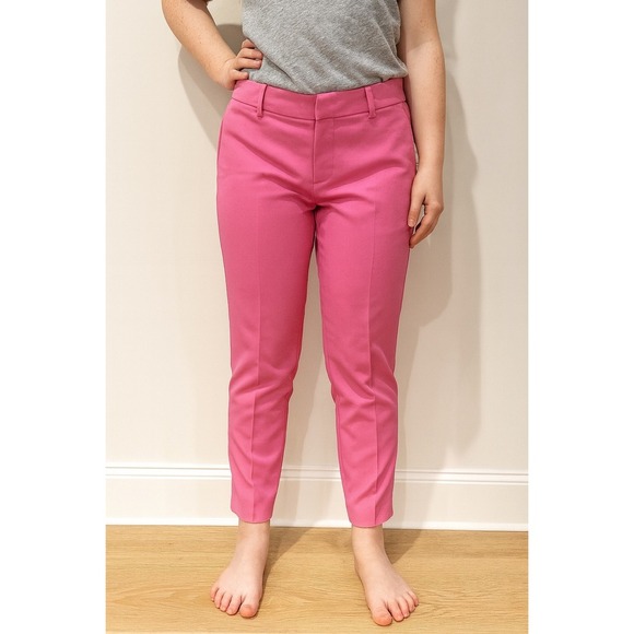 GAP Slim Cropped Pink Pants Size 2 Stretch Womens Career Casual - Picture 1 of 7